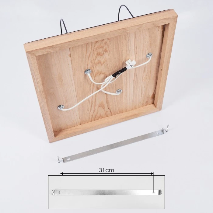 Hofstein Hodne Deckenleuchte Schwarz, Naturfarben, 4-flammig 5 Hofstein Hodne Deckenleuchte Schwarz, Naturfarben, 4-flammig – Bild 5