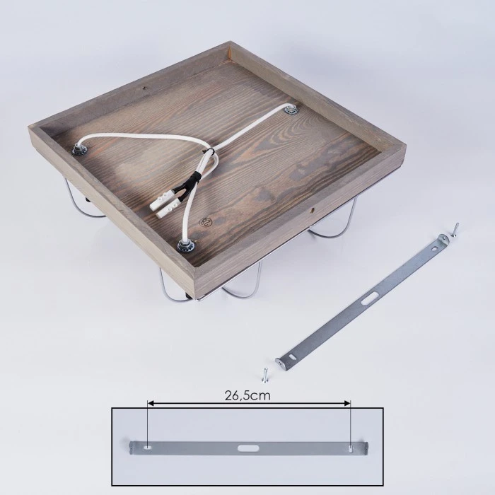 Hofstein Hodne Deckenleuchte Schwarz, Grau, Naturfarben, 3-flammig 5 Hofstein Hodne Deckenleuchte Schwarz, Grau, Naturfarben, 3-flammig – Bild 5