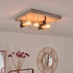 Hofstein Hodne Deckenleuchte Schwarz, Grau, Naturfarben, 3-flammig 20 Hofstein Hodne Deckenleuchte Schwarz, Grau, Naturfarben, 3-flammig -Bürolampen Verkäufe hodne deckenleuchte h3441732 9