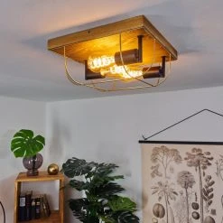 Hofstein Hodne Deckenleuchte Schwarz, Naturfarben, 3-flammig 16 Hofstein Hodne Deckenleuchte Schwarz, Naturfarben, 3-flammig -Bürolampen Verkäufe hodne deckenleuchte h3441800 6