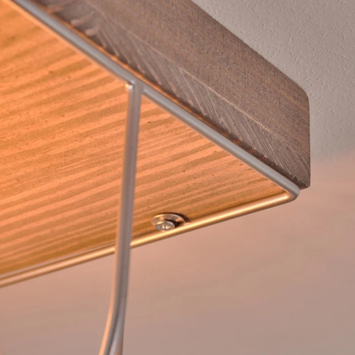 Hofstein Hodne Deckenleuchte Schwarz, Grau, Naturfarben, 1-flammig 6 Hofstein Hodne Deckenleuchte Schwarz, Grau, Naturfarben, 1-flammig – Bild 6