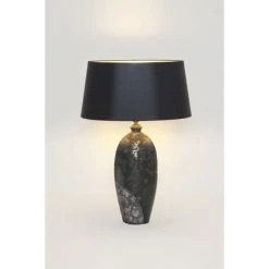 Holländer MARY Tischleuchte Schwarz, Silber, Gold, 1-flammig