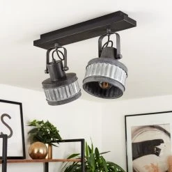 Hofstein Holsa Deckenleuchte Schwarz, 2-flammig -Bürolampen Verkäufe holsa deckenleuchte h3444207 11