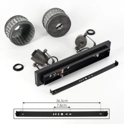 Hofstein Holsa Deckenleuchte Schwarz, 2-flammig -Bürolampen Verkäufe holsa deckenleuchte h3444207 4