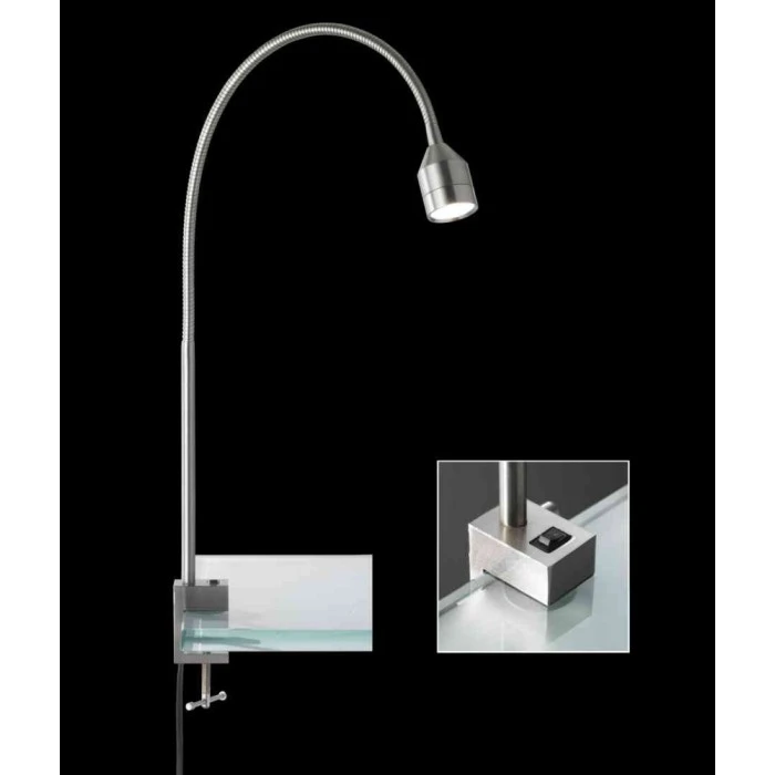 Honsel Leuchten Honsel LOVI Klemmleuchte LED Nickel-Matt, 1-flammig 1 Honsel Leuchten Honsel LOVI Klemmleuchte LED Nickel-Matt, 1-flammig