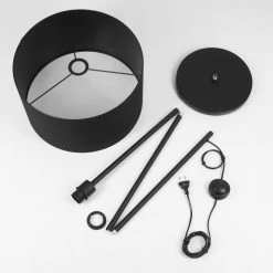 Hofstein Huarate Stehleuchte Schwarz, 1-flammig -Bürolampen Verkäufe huarate stehleuchte h3415313 4