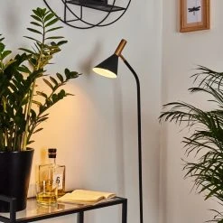 Hofstein Hybla Stehleuchte Schwarz, Gold, 1-flammig -Bürolampen Verkäufe hybla stehleuchte h3415276 10