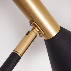 Hofstein Hybla Stehleuchte Schwarz, Gold, 1-flammig -Bürolampen Verkäufe hybla stehleuchte h3415276 5