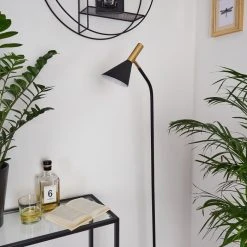 Hofstein Hybla Stehleuchte Schwarz, Gold, 1-flammig -Bürolampen Verkäufe hybla stehleuchte h3415276 9