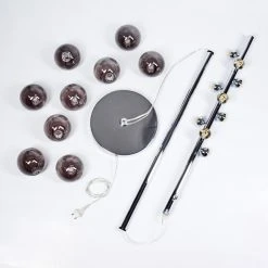 Hofstein Hyco Stehleuchte Chrom, 9-flammig -Bürolampen Verkäufe hyco stehleuchte h3420676 4