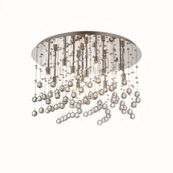 Ideallux Ideal Lux MOONLIGHT Deckenleuchte Chrom, Kristalloptik, 12-flammig