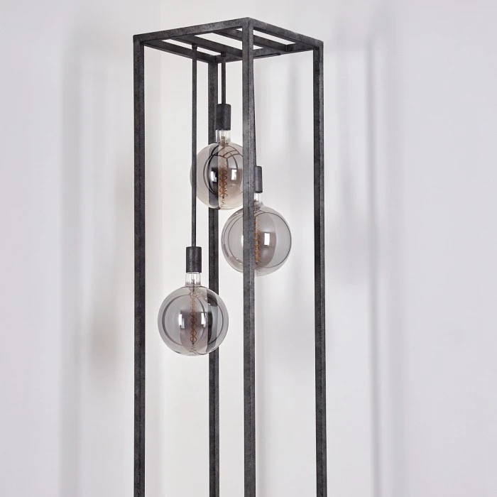 Hofstein Janskloster Stehleuchte Stahl gebürstet, 3-flammig 6 Hofstein Janskloster Stehleuchte Stahl gebürstet, 3-flammig – Bild 6