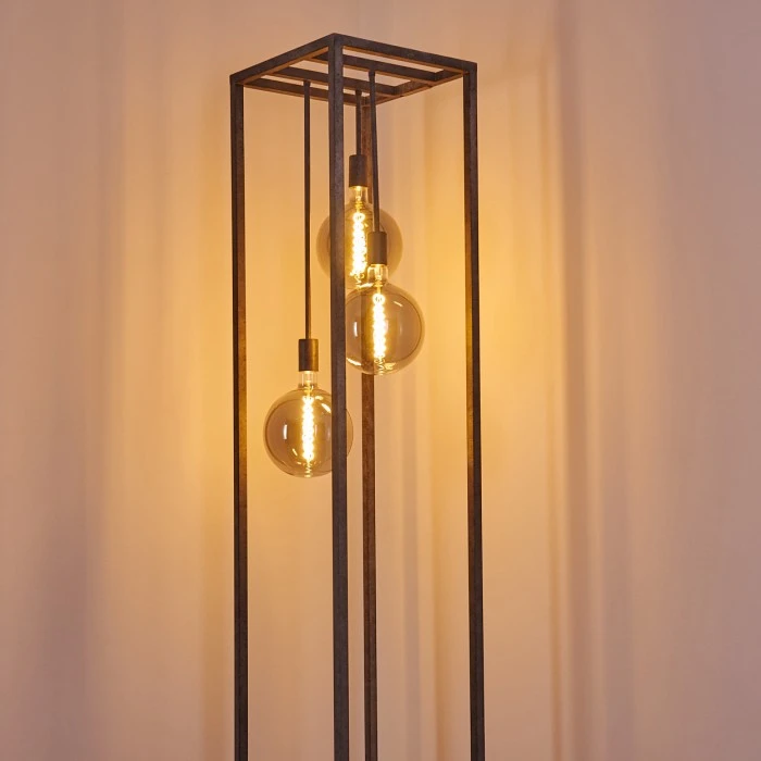 Hofstein Janskloster Stehleuchte Stahl gebürstet, 3-flammig 7 Hofstein Janskloster Stehleuchte Stahl gebürstet, 3-flammig – Bild 7