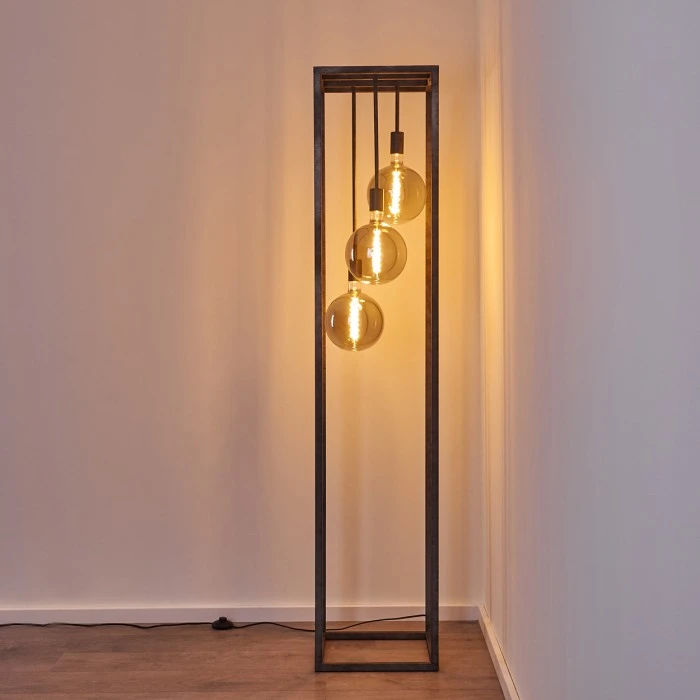 Hofstein Janskloster Stehleuchte Stahl gebürstet, 3-flammig 10 Hofstein Janskloster Stehleuchte Stahl gebürstet, 3-flammig – Bild 10