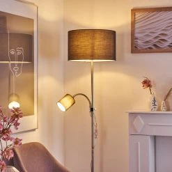 Hofstein Jobsbo Stehleuchte Nickel-Matt, 2-flammig 18 Hofstein Jobsbo Stehleuchte Nickel-Matt, 2-flammig -Bürolampen Verkäufe jobsbo stehleuchte h3420997 6