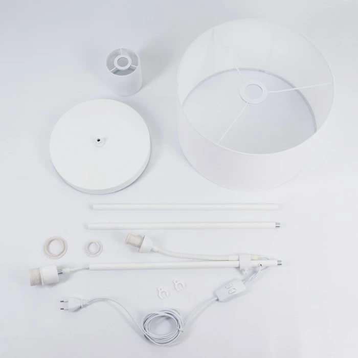 Hofstein Jobsbo Stehleuchte Weiß, 2-flammig 5 Hofstein Jobsbo Stehleuchte Weiß, 2-flammig – Bild 5