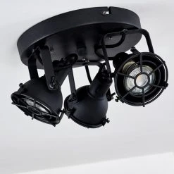 Hofstein Jonsered Deckenleuchte Schwarz, 3-flammig -Bürolampen Verkäufe jonsered deckenleuchte h3309476 4