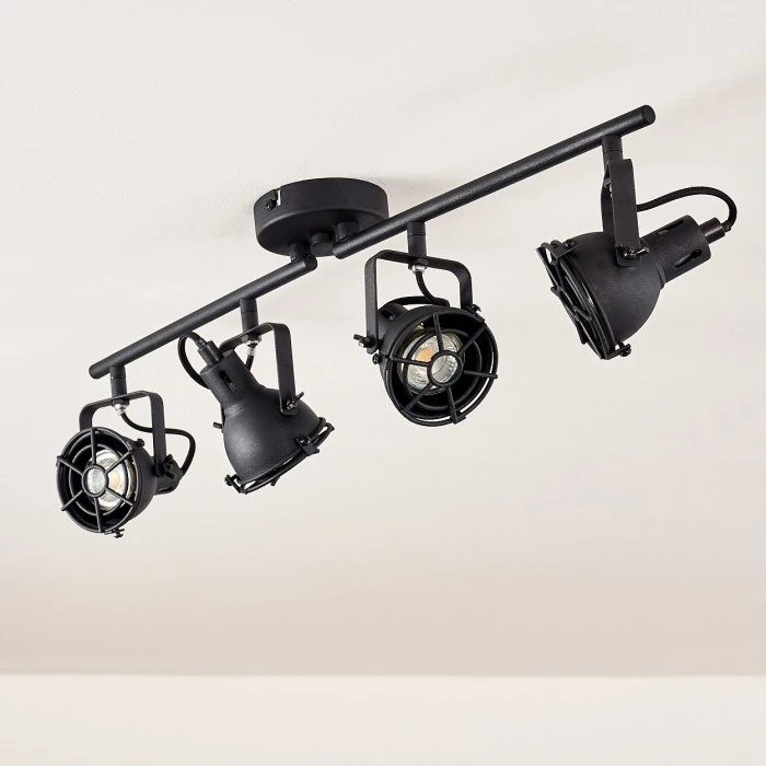 Hofstein Jonsered Deckenleuchte LED Schwarz, 4-flammig 6 Hofstein Jonsered Deckenleuchte LED Schwarz, 4-flammig – Bild 6