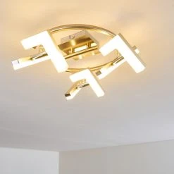 Hofstein Karis Deckenleuchte LED Nickel-Matt, 3-flammig -Bürolampen Verkäufe karis deckenleuchte h3080825 10