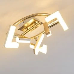 Hofstein Karis Deckenleuchte LED Nickel-Matt, 3-flammig -Bürolampen Verkäufe karis deckenleuchte h3080825 12