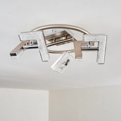 Hofstein Karis Deckenleuchte LED Nickel-Matt, 3-flammig -Bürolampen Verkäufe karis deckenleuchte h3080825 14