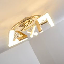 Hofstein Karis Deckenleuchte LED Nickel-Matt, 3-flammig -Bürolampen Verkäufe karis deckenleuchte h3080825 8