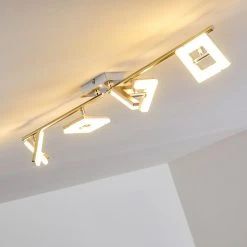 Hofstein Karis Deckenleuchte LED Nickel-Matt, 4-flammig -Bürolampen Verkäufe karis deckenleuchte h3080832 10