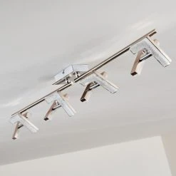 Hofstein Karis Deckenleuchte LED Nickel-Matt, 4-flammig -Bürolampen Verkäufe karis deckenleuchte h3080832 17