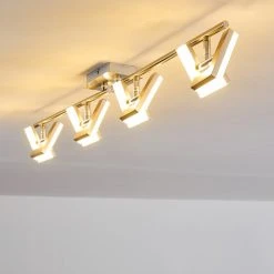 Hofstein Karis Deckenleuchte LED Nickel-Matt, 4-flammig -Bürolampen Verkäufe karis deckenleuchte h3080832 9