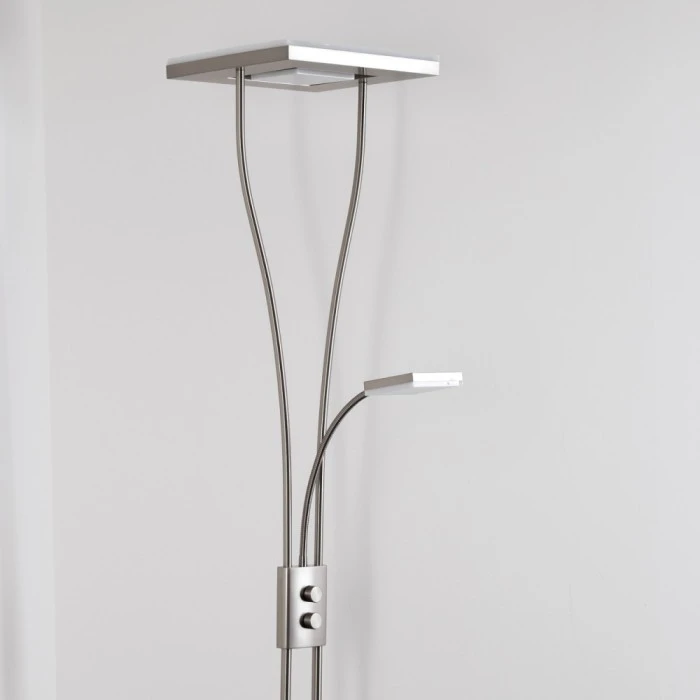 Hofstein Kimba Deckenfluter LED Nickel-Matt, 3-flammig 7 Hofstein Kimba Deckenfluter LED Nickel-Matt, 3-flammig – Bild 7