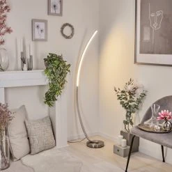 Hofstein Kimbolton Bogenlampe LED Nickel-Matt, 1-flammig 18 Hofstein Kimbolton Bogenlampe LED Nickel-Matt, 1-flammig -Bürolampen Verkäufe kimbolton bogenlampe h3266298 do4 6