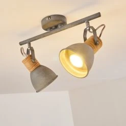 Hofstein Kinzua Deckenleuchte Grau, 2-flammig -Bürolampen Verkäufe kinzua deckenleuchte h3355596 11