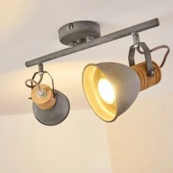 Hofstein Kinzua Deckenleuchte Grau, 2-flammig -Bürolampen Verkäufe kinzua deckenleuchte h3355596 14