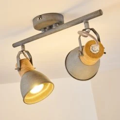 Hofstein Kinzua Deckenleuchte Grau, 2-flammig -Bürolampen Verkäufe kinzua deckenleuchte h3355596 3