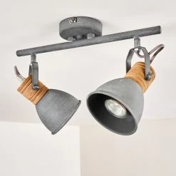 Hofstein Kinzua Deckenleuchte Grau, 2-flammig -Bürolampen Verkäufe kinzua deckenleuchte h3355596 4