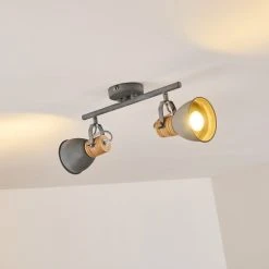 Hofstein Kinzua Deckenleuchte Grau, 2-flammig -Bürolampen Verkäufe kinzua deckenleuchte h3355596 9