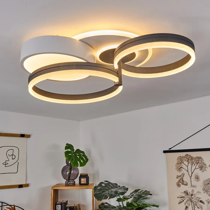 Hofstein Kolo Deckenleuchte LED Anthrazit, Weiß, 1-flammig 11 Hofstein Kolo Deckenleuchte LED Anthrazit, Weiß, 1-flammig – Bild 11