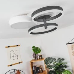 Hofstein Kolo Deckenleuchte LED Anthrazit, Weiß, 1-flammig 27 Hofstein Kolo Deckenleuchte LED Anthrazit, Weiß, 1-flammig -Bürolampen Verkäufe kolo deckenleuchte h3437254 13