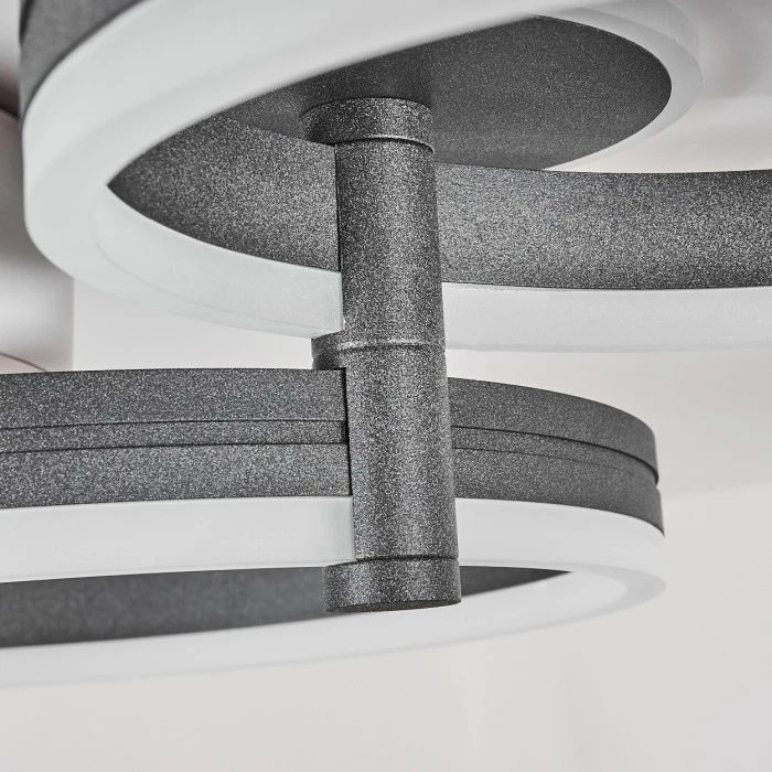 Hofstein Kolo Deckenleuchte LED Anthrazit, Weiß, 1-flammig 3 Hofstein Kolo Deckenleuchte LED Anthrazit, Weiß, 1-flammig – Bild 3