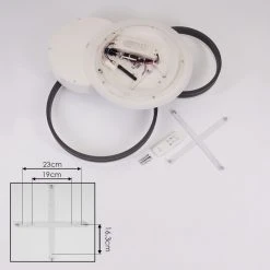 Hofstein Kolo Deckenleuchte LED Anthrazit, Weiß, 1-flammig 18 Hofstein Kolo Deckenleuchte LED Anthrazit, Weiß, 1-flammig -Bürolampen Verkäufe kolo deckenleuchte h3437254 4