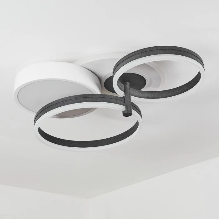 Hofstein Kolo Deckenleuchte LED Anthrazit, Weiß, 1-flammig 8 Hofstein Kolo Deckenleuchte LED Anthrazit, Weiß, 1-flammig – Bild 8