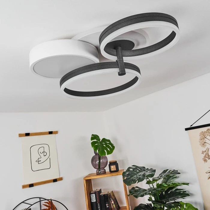 Hofstein Kolo Deckenleuchte LED Anthrazit, Weiß, 1-flammig 10 Hofstein Kolo Deckenleuchte LED Anthrazit, Weiß, 1-flammig – Bild 10