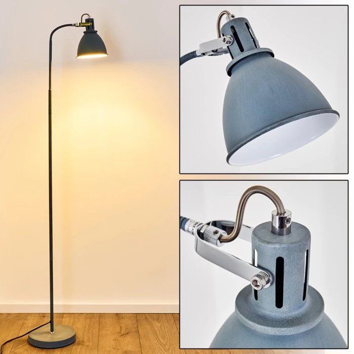 Hofstein Koppom Stehleuchte Blau, 1-flammig 1 Hofstein Koppom Stehleuchte Blau, 1-flammig