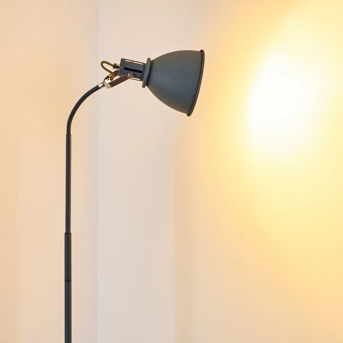 Hofstein Koppom Stehleuchte Blau, 1-flammig 7 Hofstein Koppom Stehleuchte Blau, 1-flammig – Bild 7