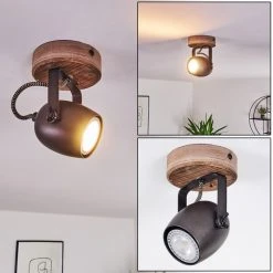 Hofstein Kuah Deckenleuchte Schwarz, 1-flammig