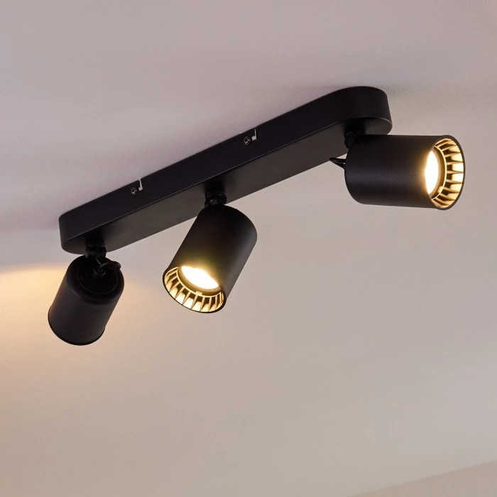 Hofstein Kullaberg Deckenleuchte Schwarz, 3-flammig 10 Hofstein Kullaberg Deckenleuchte Schwarz, 3-flammig – Bild 10