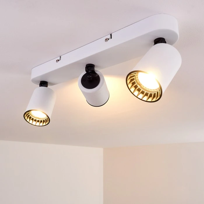 Hofstein Kullaberg Deckenleuchte Weiß, 3-flammig 6 Hofstein Kullaberg Deckenleuchte Weiß, 3-flammig – Bild 6