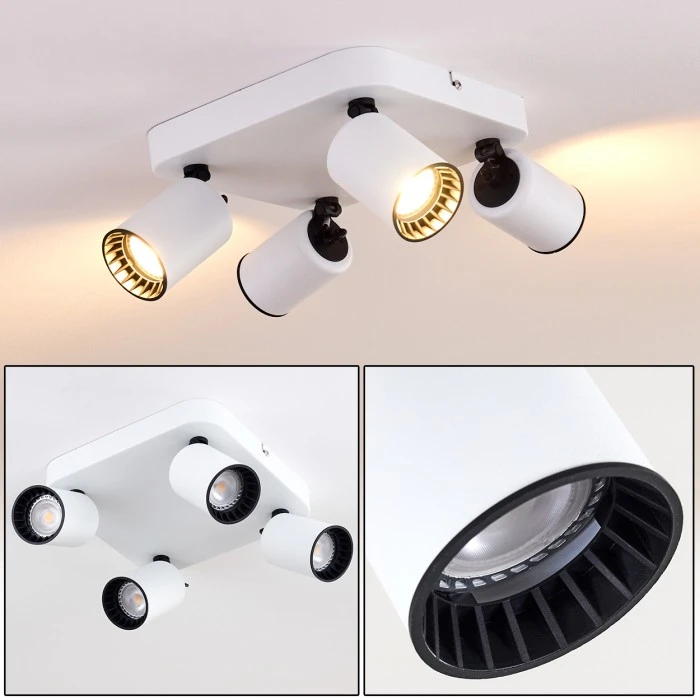 Hofstein Kullaberg Deckenleuchte Weiß, 4-flammig 1 Hofstein Kullaberg Deckenleuchte Weiß, 4-flammig