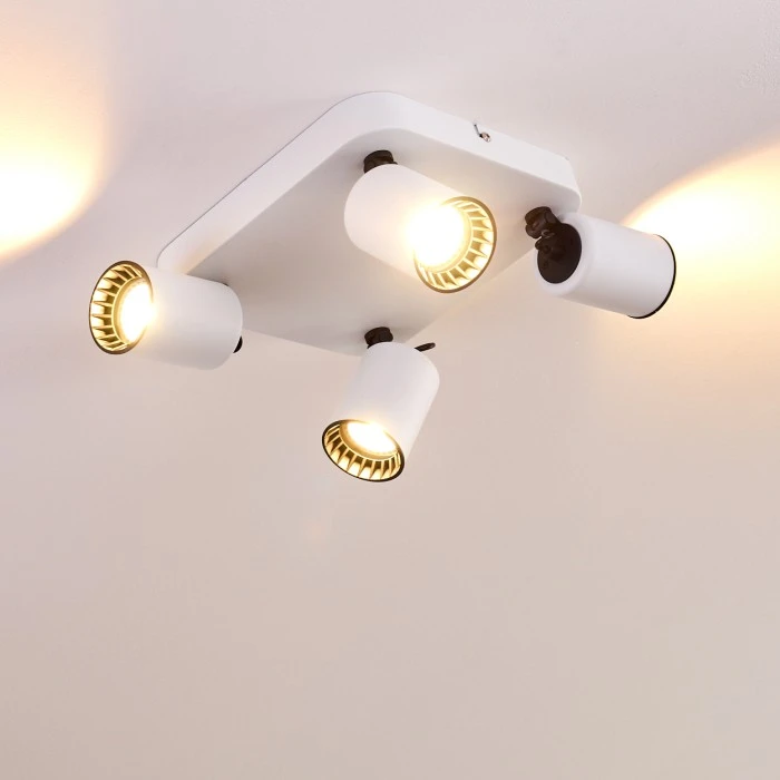 Hofstein Kullaberg Deckenleuchte Weiß, 4-flammig 11 Hofstein Kullaberg Deckenleuchte Weiß, 4-flammig – Bild 11