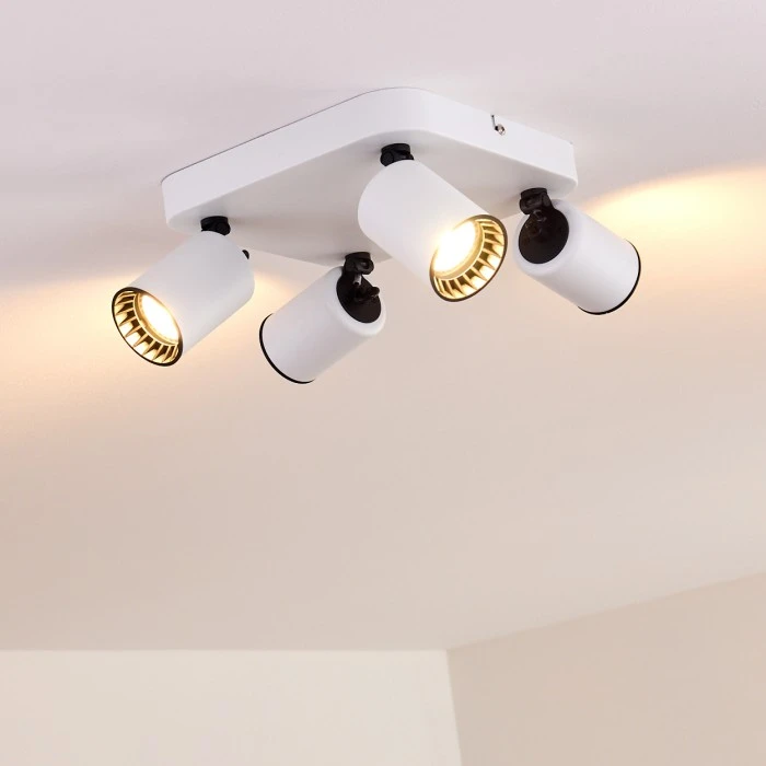 Hofstein Kullaberg Deckenleuchte Weiß, 4-flammig 18 Hofstein Kullaberg Deckenleuchte Weiß, 4-flammig – Bild 18